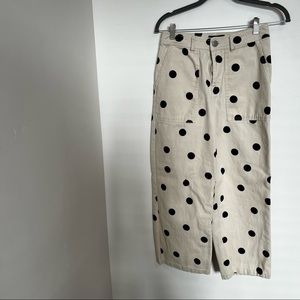 Cropped Polka Dot Pants